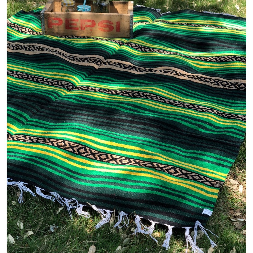 Green Serape Blanket